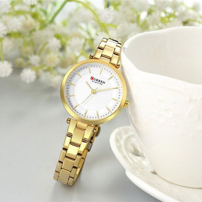 Curren Montres Pour Femmes Inoxydable Bracelet Élégant Quartz Simple