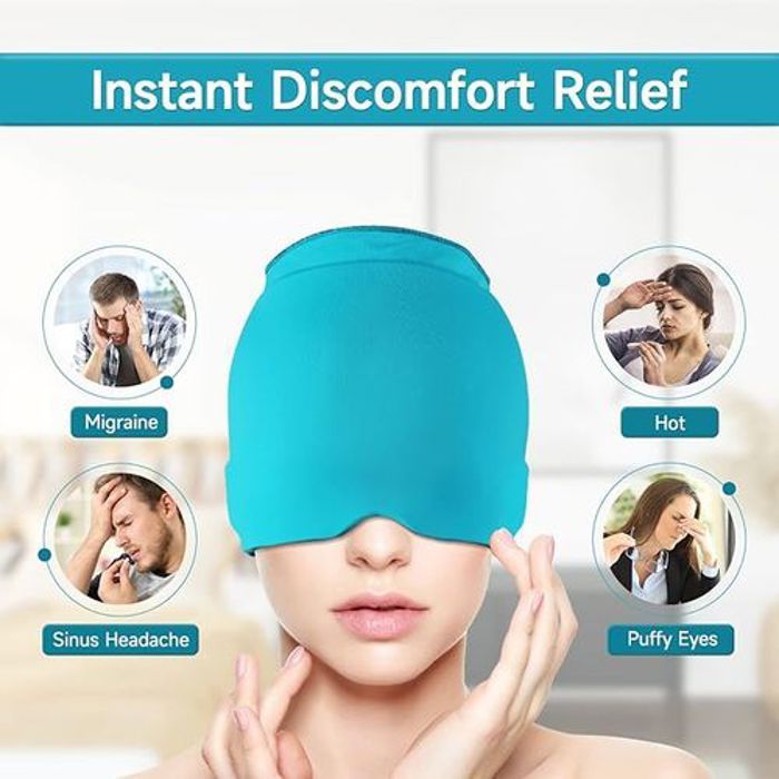 Bonnet Soulagement de la Migraine thérapie Chaude et Froide Capuchon