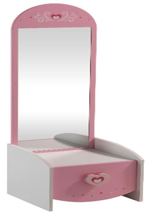 Coiffeuse 1 Tiroir Anastasia - 43x38,3x150 cm - Rose