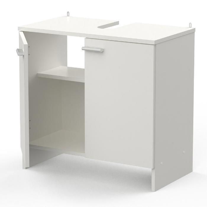Armoire sous lavabo coralie avec 2 portes 33 x 63 x 60 cm - blanc