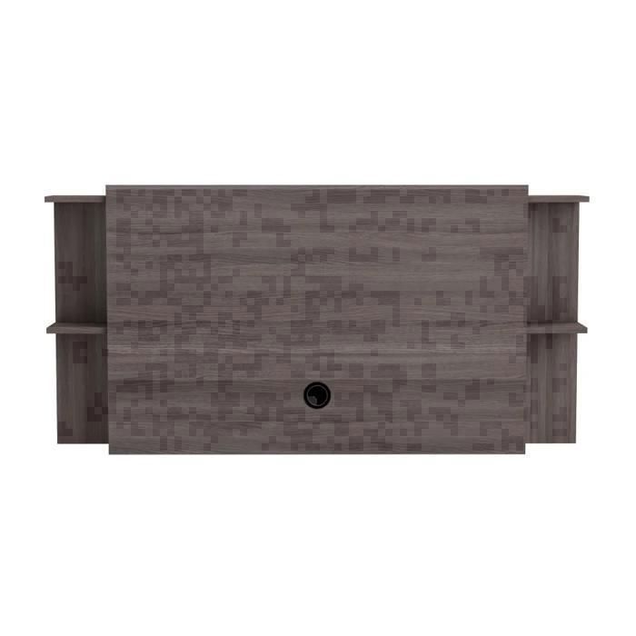 Meuble TV Origin Chêne vulcano - 140,7 x 17,5 x 82.1 cm