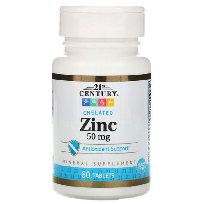21st Century Zinc 50 mg, 60 Tablets