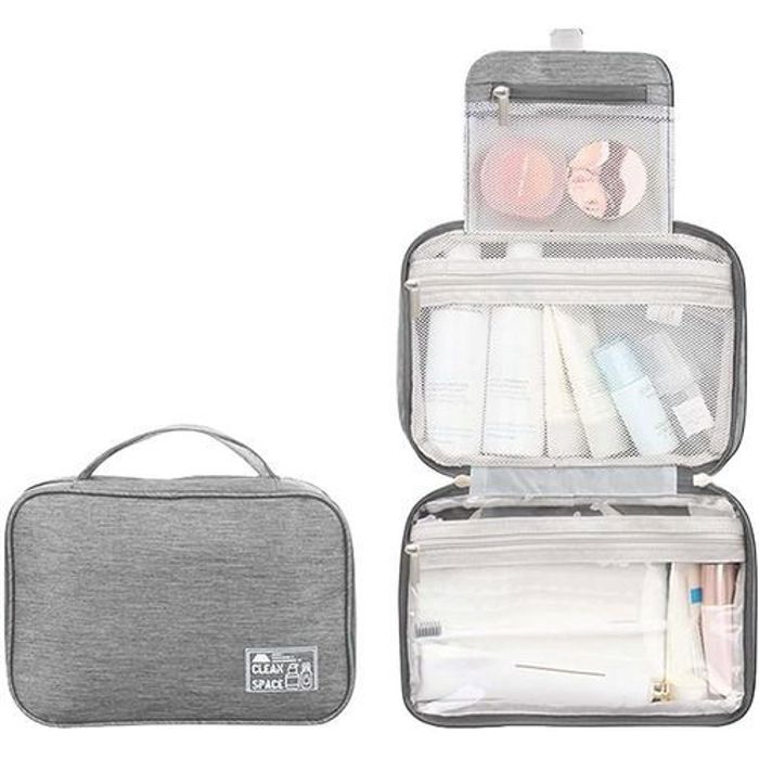 Trousse de Toilette - GENERIC - Maquillage - Grande Taille - Design Élégant - Cuir PU Imperméable