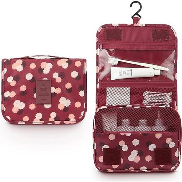 Organisateur Trousse de maquillage cosmétique suspendue  de voyage toilette