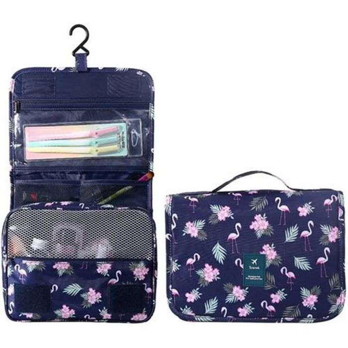 Trousse Organisateur Cosmétique de Voyage Suspendue étanche Avec Crochets