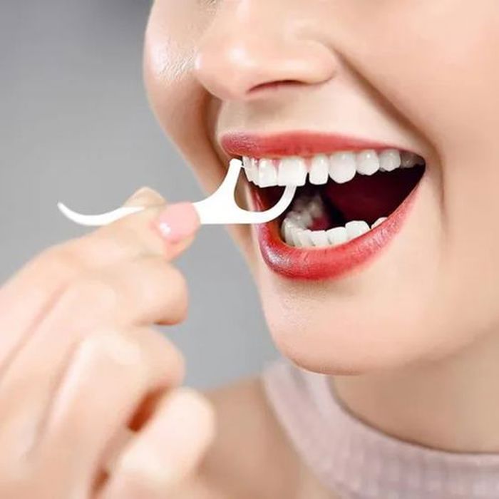 Pack De 100Pcs Fil Dentaire En Polymère Jetable Outil de Nettoyage Buccal Cure Dents
