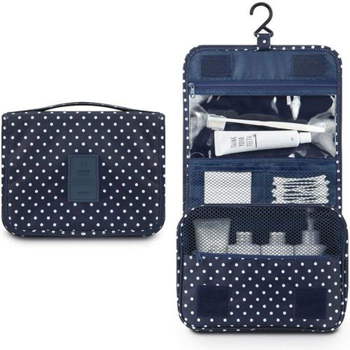Trousse de voyage toilette suspendue organisateur de maquillage cosmétique
