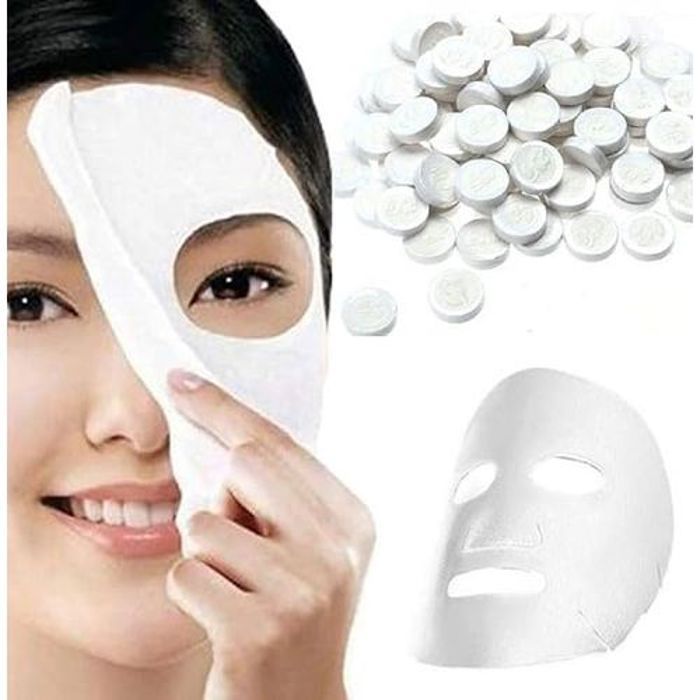 Feuille de Masque Facial Compressé En Papier Soins De La Peau  30Pcs