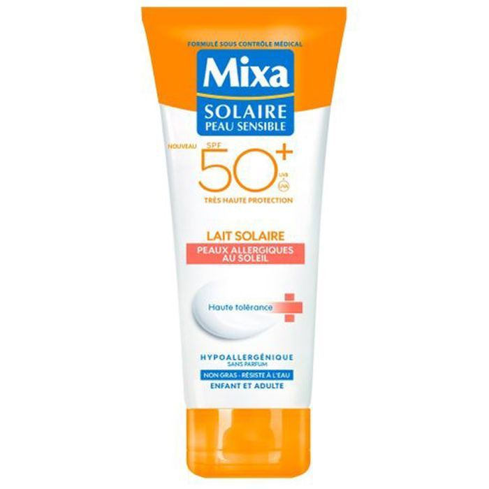 Mixa Lait Solaire Haute Tolerance Spf 50+ Peau Allergique Au Soleil 200ml