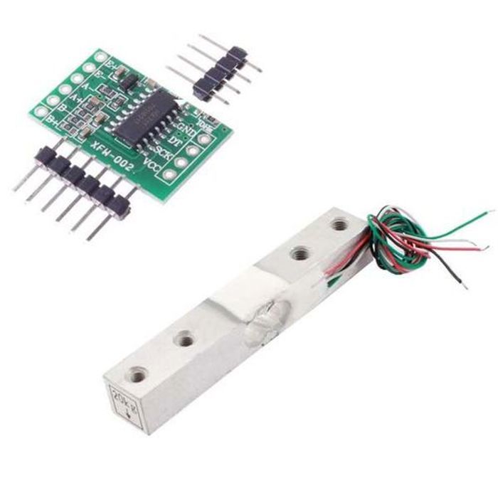 Capteur de poids / force 1 à 20 KG + ampli HX711
