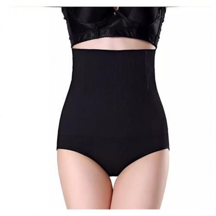 Lingerie sculptante et gainante - Respiran - Taille haute - Effet ventre plat - Confortable - Noir