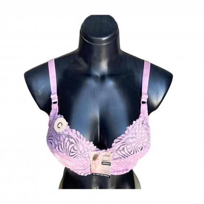 Hana soutien-gorge en dentelle demi-rembourrée, sangle ajustable, Rose