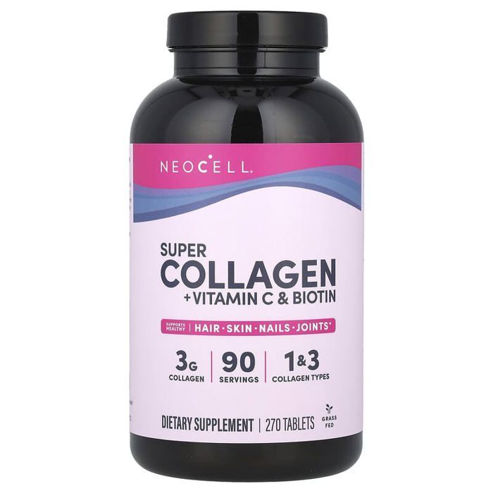 Super collagène, + vitamine C et biotine, 270 comprimés