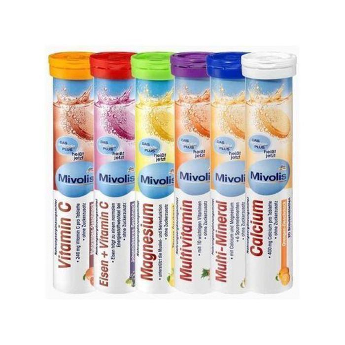 Dm pack 6: multi vitamines+ multi minérales+ vitamine c+ calcium+ fer et vitamine c+ magnésium dm mivolis