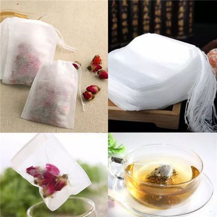 Lot de 100 Sachets Filtres Vierges Pour Infusion Tisane Thé