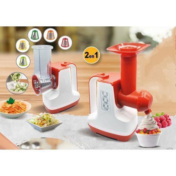 Heifer Machine 2 en 1 pour préparer glace et salade