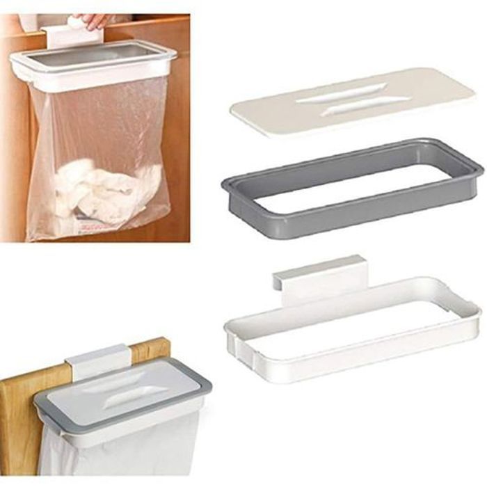 Porte-sac poubelle - GENERIC - Attach-A-TRASH - Plastique - Accroche facile - Design pratique
