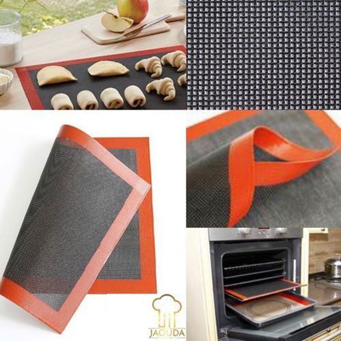 Tapis De Cuisson Perforé En Silicone Antiadhésif Revêtement De Plaque