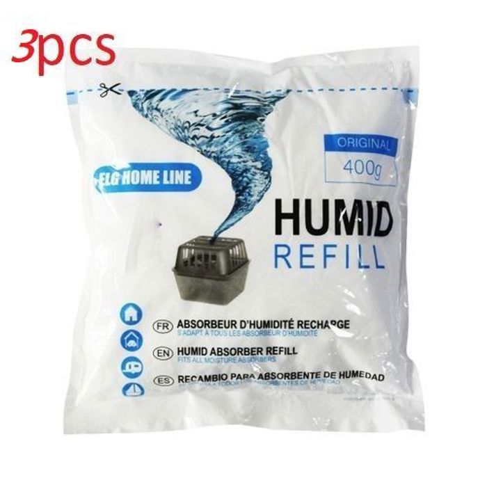 ELG HOME LINE Lot de 3 Déshumidificateurs  Anti-humidité 400g