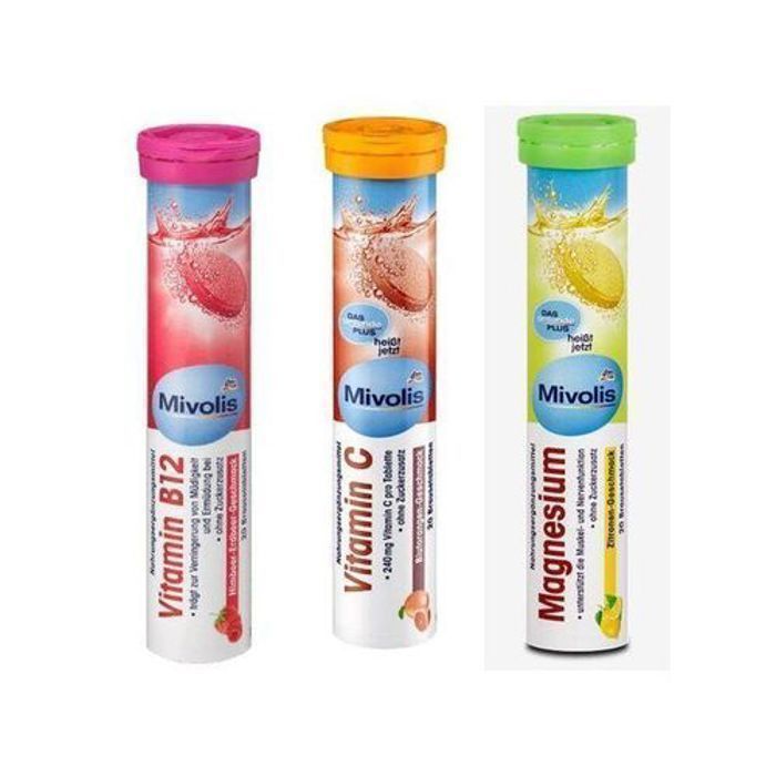 Mivolis - pack 3 vitamines b12 vitamine c magnesium