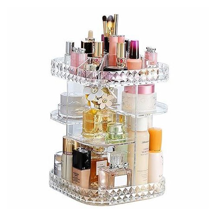 Organisateur Maquillage 360 degrés Rotation Réglable Multifonction