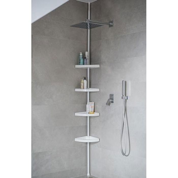 Imperial Étagère salle de bain étagère télescopique 4 niveaux