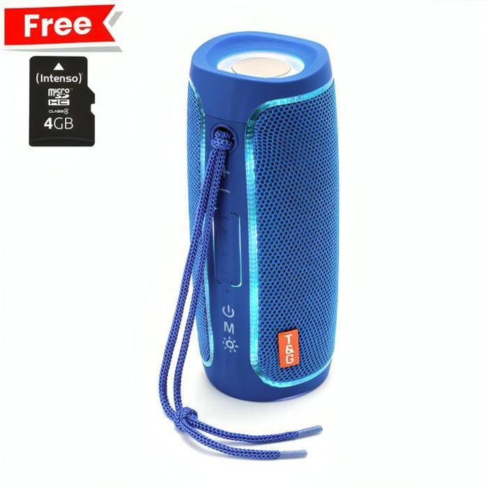 Haut-parleur Bluetooth TG-288 BLEU + Carte mémoire 4GB GRATUIT