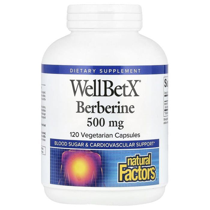 WellBetX, Berbérine, 500 mg, 120 capsules