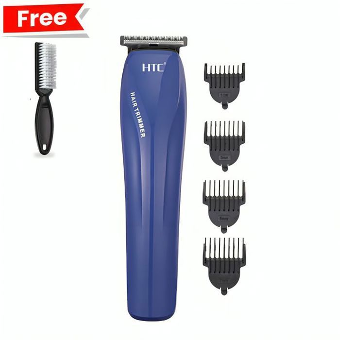 Tondeuse à cheveux et barbes rechargeable HTC AT-528 + Brosses à barbe Gratuit