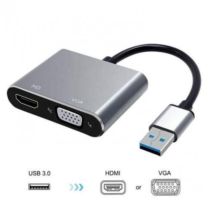Adaptateur USB 3.0 vers HDMI + VGA