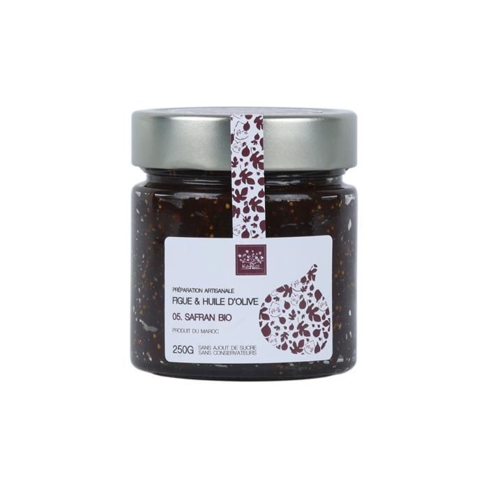 Pâte de Figue, Huile d'olive et Safran bio - 200G