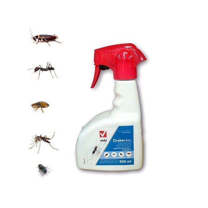 VEBI insecticide anti mouches cafard fourmis moustiques puces -500cl