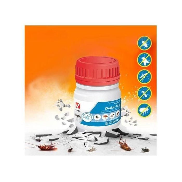 Draker 10.2 Insecticide Inodore - Concentré pour Mouche, Moustique, Cafard, Fourmi, Puce