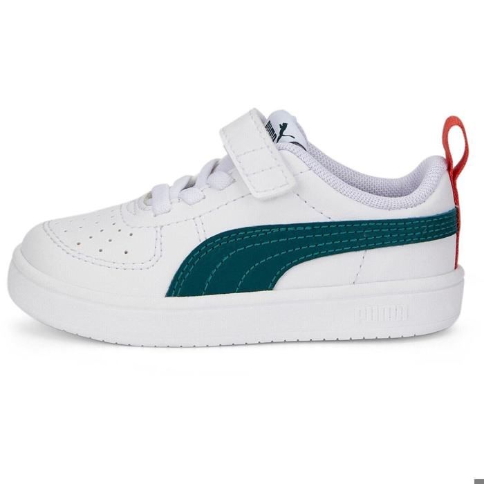 Baskets bébé - PUMA - Rickie AC+ - Blanc - Boucle de serrage - Plat