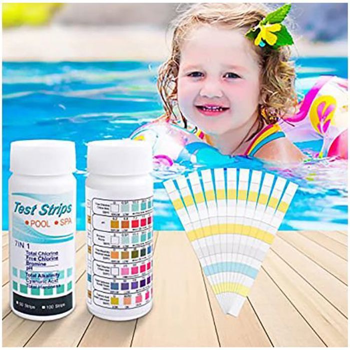 Bande Test D'eau pour Piscine et Spa, Kit de Papier de Test de Dureté