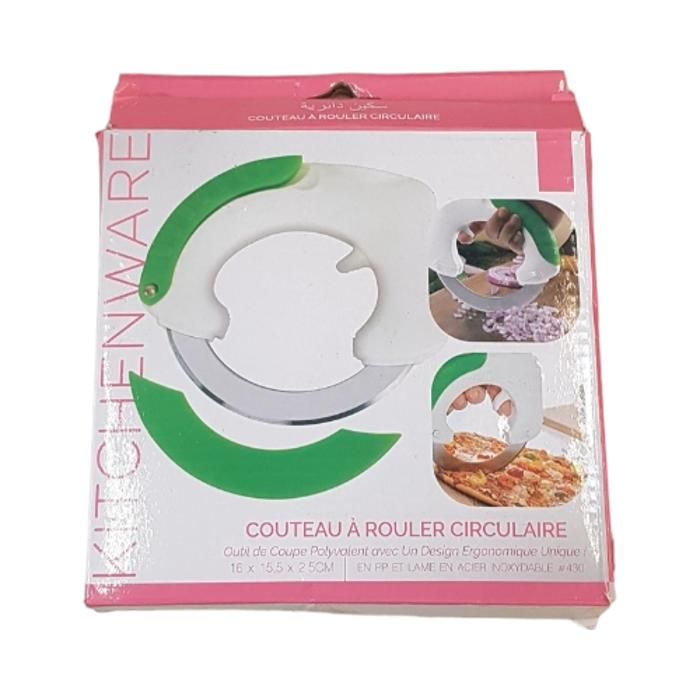 COUTEAU À ROULER PIZZA 16X15.5X2.5CM 180G JR6034