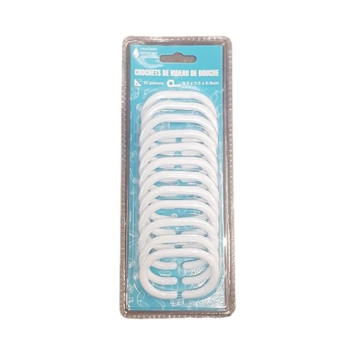 ANNEAUX RIDEAUX DE DOUCHE 2PCH