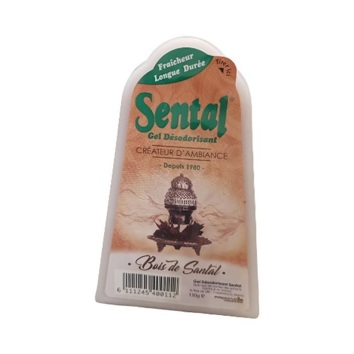 Gel désodorisant parfum bois de santal 130g - SENTAL