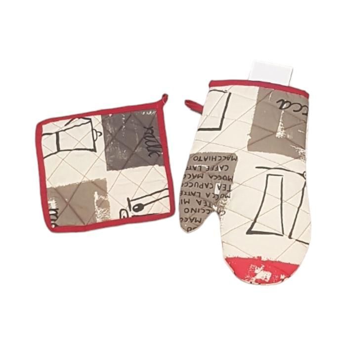 SET DE CUISINE 3 PCS ( GANT+MANIQUE+CACHE)