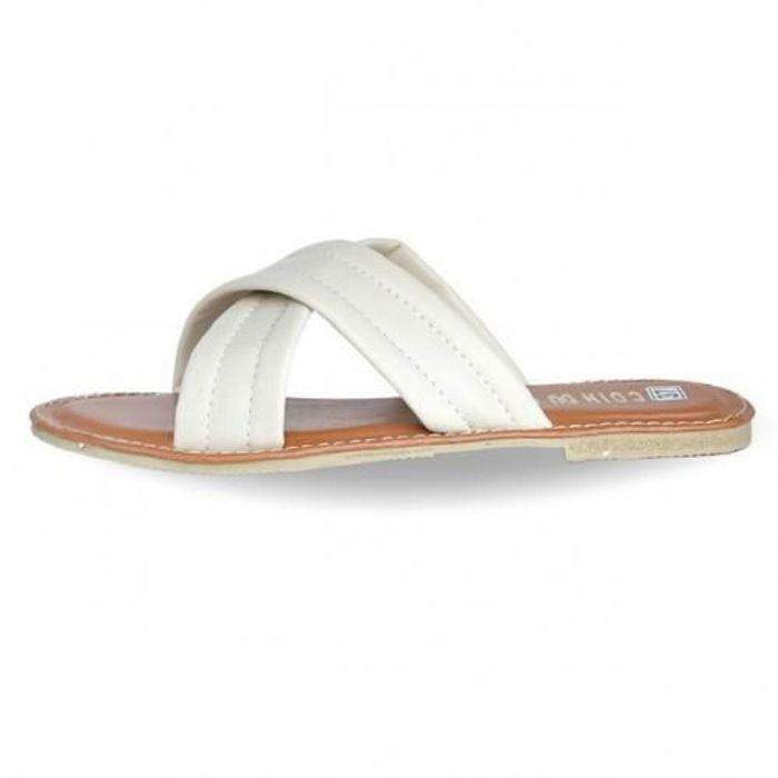 Sandales à brides croisées  Blanc