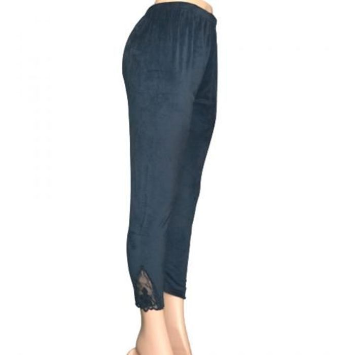 Leggings taille haute en velours pour femme,noir, extensible, hiver