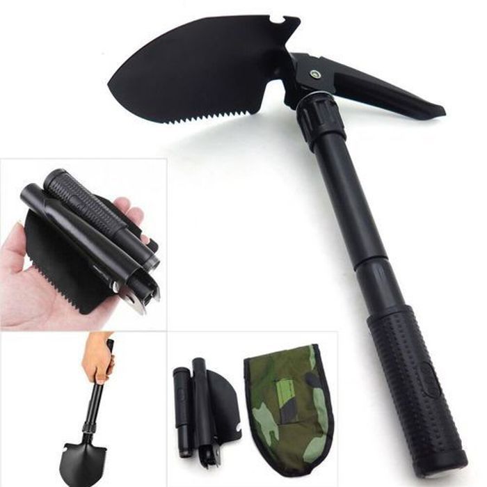 Multi-fonctionnel militaire pliant pelle survie pelle d'urgence jardin Camping.