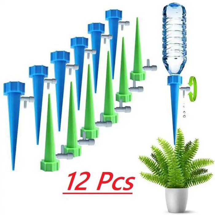 12pcs Système d'irrigation goutte à goutte, pointe d'arrosage automatique