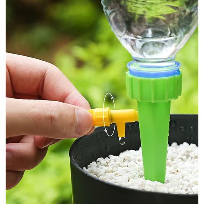 Pack de 10Pcs Système D'irrigation Goutte à Goutte Pot de Plante, Fleur