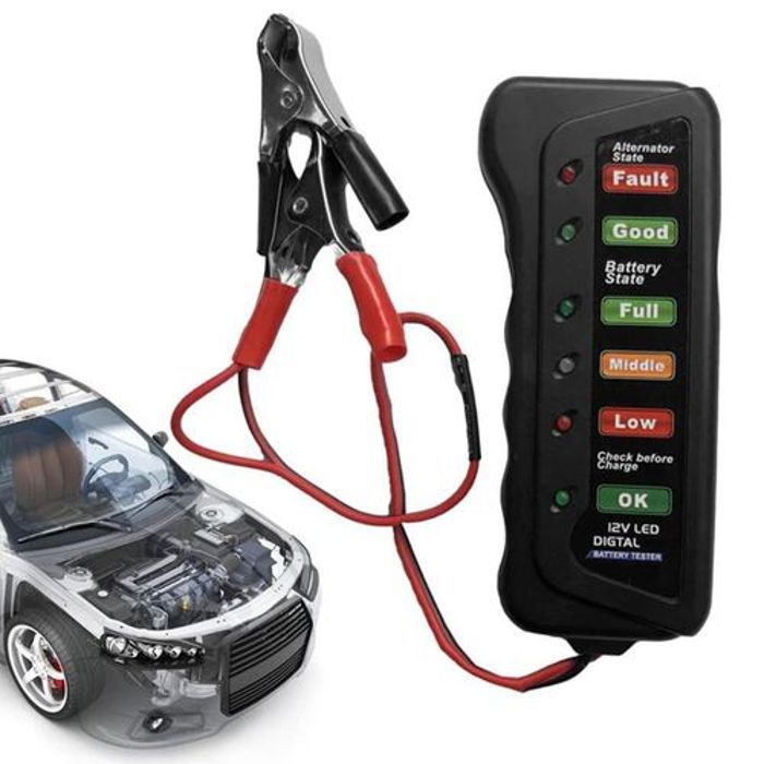 Testeur Batterie Multifonctionnel Auto Batterie 12V