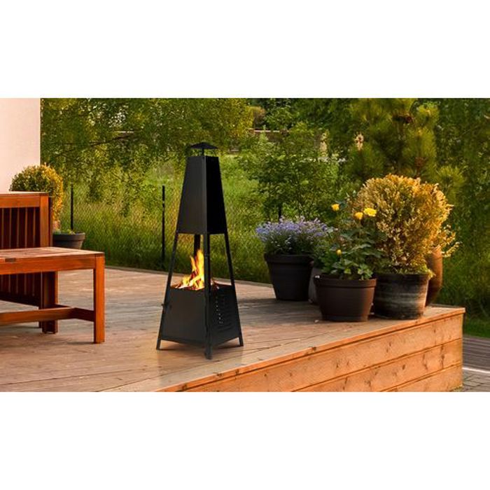 Brasero Pyramide Chauffante Braise De Feu Cheminée De Jardin