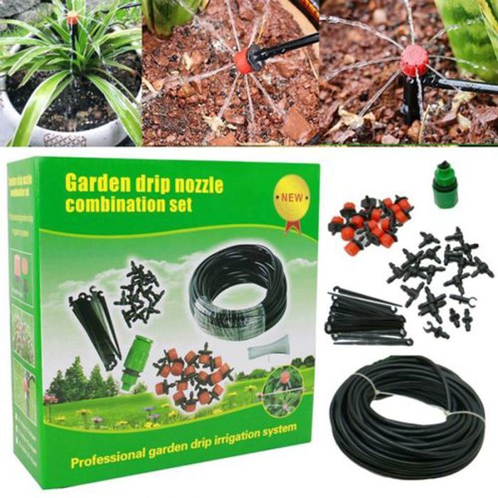 Ensemble combiné de système d'irrigation goutte à goutte de jardin professionnel