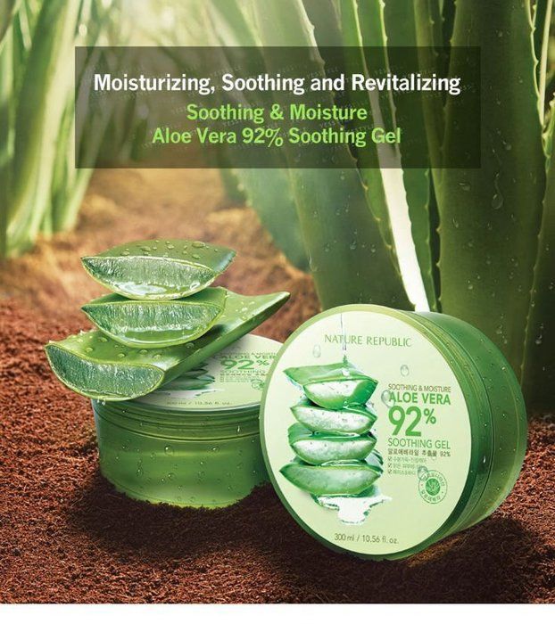 NATURE REPUBLIC SOOTHING & MOISTURE ALOE VERA 92% SOOTHING GEL