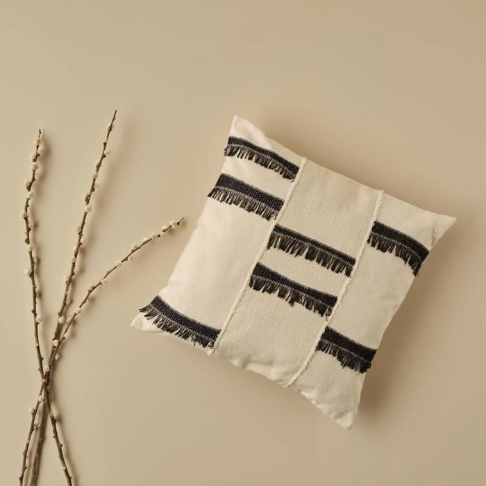 Coussin - BELLA MAISON - Cils Noir - 45x45 cm - Chic - Élégant - Intérieur