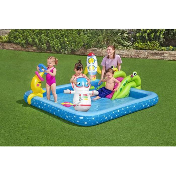 Bestway Cetre de jeux Petit Astronaute Piscine  Pour Enfants 228Cm X 206Cm X 84Cm